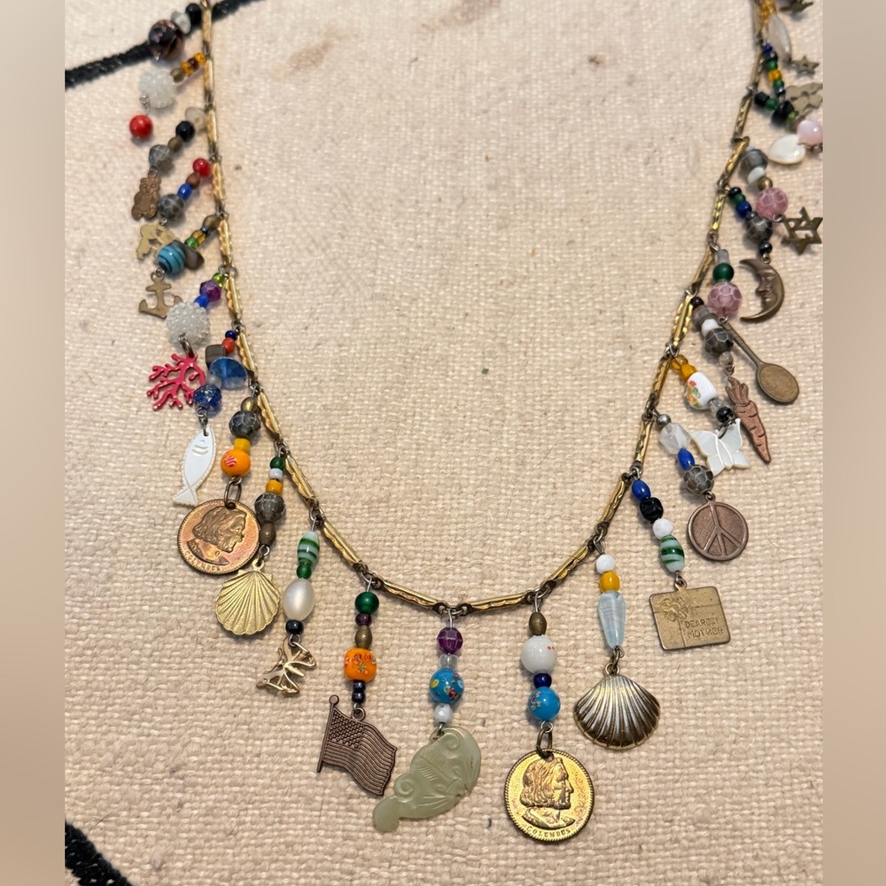 Vintage Style Colorful Charm Necklace 💖💖💖